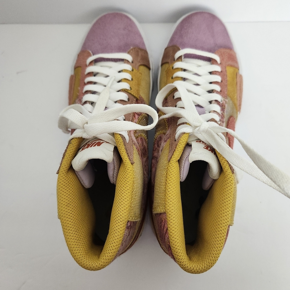 Nike SB Zoom Blazer Mid PRM Mens Size 7 Sanded Gold/White Sneakers DM0859-700 - Picture 6 of 10